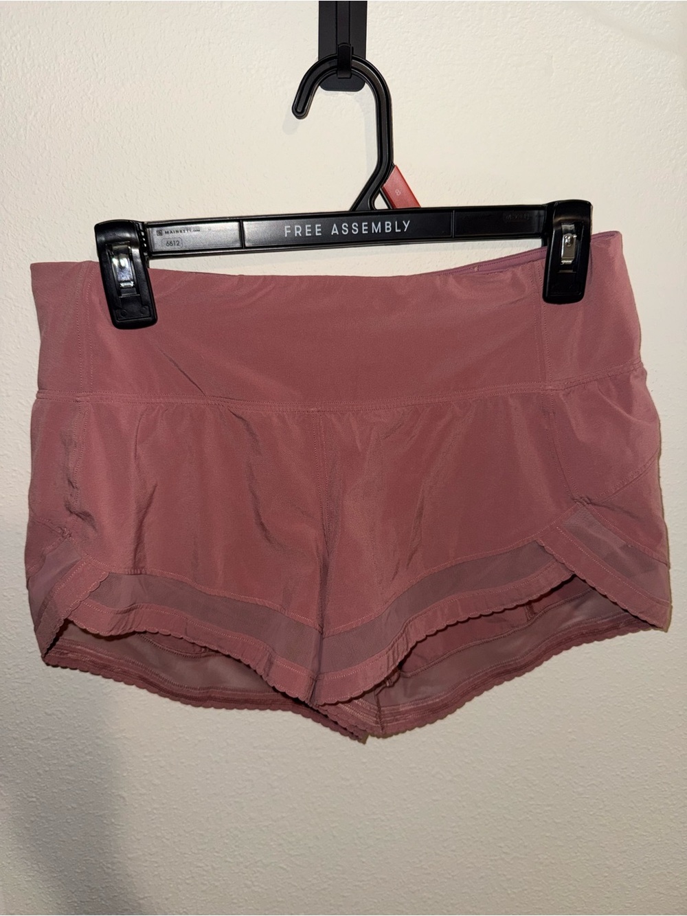 lululemon athletica Dusty Rose Layered Running Shorts